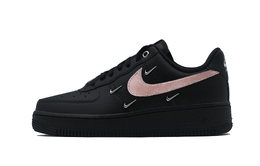 Nike Кроссовки для скейтбординга Air Force 1 с противоскользящим износостойким верхом, женские, черно-розовые hq1180-001(team140-金粉玫瑰) | black pink