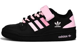 Adidas Кроссовки для скейтбординга FORUM с противоскользящей подошвой, износостойкие, унисекс, черно-розовые fy7757(team33-渐变粉墨 男女款） | black pink