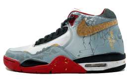 Nike Баскетбольные кроссовки Flight Legacy Slip Mid Top Vintage унисекс, синие, белые bq4212-100(team169-云霄幻境) | blue white