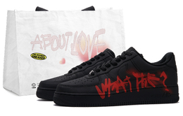 Nike Кроссовки для скейтбординга Air Force 1 Low Top унисекс, черно-красные cw2288-001(team645-蒙特利尔) | black red