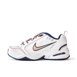 Nike Низкие кроссовки Air Monarch 4 с защитой от скольжения, износостойкие, унисекс, белые, розовые 415445-102(team676-雾弦) | white pink