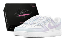 Nike Кроссовки для скейтбординга Air Force 1, износостойкие, женские, фиолетово-синие dh2920-111(teams1-星辰梦月s-box) | purple blue