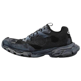 Balenciaga Низкие массивные кроссовки Track 3.0, женские, черно-синие 737294w3rfa1000 | black