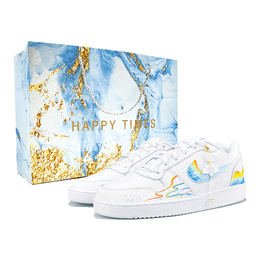 Nike Кроссовки для скейтбординга EBERNON Low Top, унисекс, белые, синие aq1775-100(team173-虹影流光lucky蓝) | white blue