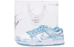 Nike Кроссовки для скейтбординга Dunk Slip с защитой от скольжения, низкие, унисекс, белые, синие dv0833-106(team59-男款白蓝sbox) | white blue