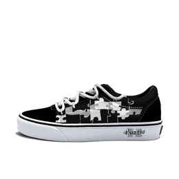 Vans Кроссовки Ward для скейтбординга, износостойкие, белые, женские vn0a3iuniju(team613-黑白拼图) | white