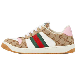 Gucci Женские кроссовки Screener «Бежево-розовые» 817276 fad3u 9750 | brown