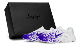 Nike Кроссовки для бега Initiator Anti Slip, износостойкие, женские, белые, синие, фиолетовые fz9020-100(team80-悬案现场蓝紫s-box) | white blue purple
