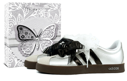 Кроссовки для скейтбординга VL COURT 2.0 Low Top, унисекс, черный, серебристый Adidas, Black Silver id6015(team975-银色夜曲s-box) | black silver