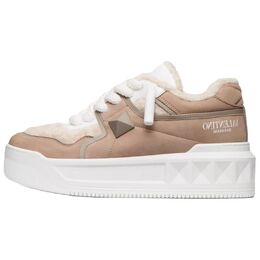 Женские кроссовки Garavani One Stud Lace-Up Valentino, Beige 5w2s0fq4waazus | beige