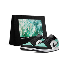 Jordan Баскетбольные кроссовки Air 1 Low Top Vintage Unisex Black Green dc0774-101(team577-黑绿脚趾s-box) | black green