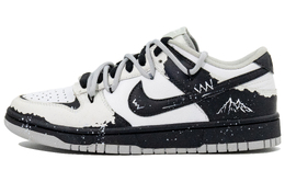 Nike Кроссовки для скейтбординга Dunk SB Snow Mountains, износостойкие, дышащие, низкие, унисекс, черные, белые dd1391-103(team580-雪山) | white
