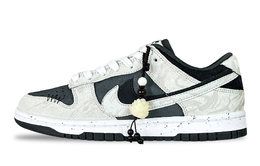 Nike Кроссовки для скейтбординга Dunk Ink Lotus с противоскользящим покрытием, износостойкие, унисекс, черные hv1800-101(team257-墨莲) | black