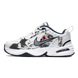 Nike Низкие кроссовки Air Monarch 4 с защитой от скольжения, износостойкие, массивные, унисекс, серо-белые 415445-102(team10-醒狮迎春) | gray white