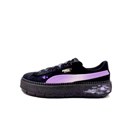 Puma Кроссовки для скейтбординга Platform Trace с низким верхом, нескользящие, женские, черно-фиолетовые 372613-01（team603-紫韵） | black purple