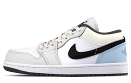 Jordan Баскетбольные кроссовки Air 1 Iron Grey Ice Blue Mist Shock Absorbers Low Top Vintage Unisex Blue Green 553558-152（team1251冰蓝雾语） | sky blue
