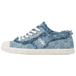 Gucci Женские кроссовки Gg «Светло-голубой деним» 784213 facts 4644 | denim blue