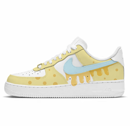 Nike Кроссовки Air Force 1 Low Top для скейтбординга унисекс, белые cw2288-111(team10- 甜甜蜂蜜小熊 ) | white