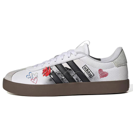 Adidas Кроссовки для скейтбординга VL COURT 3.0 Heartbeat Lover, Rose Heart, с нескользящей подошвой, износостойкие, унисекс, белые id8797(team56-玫瑰爱心) | white