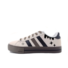 Adidas Кроссовки Daily 4.0 Dada Milk Coffee, износостойкие, низкие, для скейтбординга, унисекс, коричневые jr0077(team641-滴答奶咖) | brown