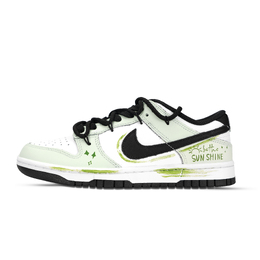 Nike Кроссовки для скейтбординга Dunk Low Top унисекс зеленые белые dd1391-100（team-883沐浴春光） | green white