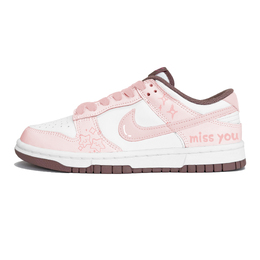 Nike Кроссовки для скейтбординга Dunk Slip с низким верхом, женские, розовые, белые fz3611-208(team399-星愿物语) | pink white