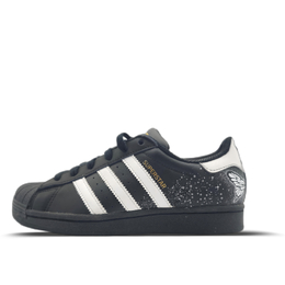 Adidas Кроссовки для скейтбординга SUPERSTAR Butterfly Dance Flash с нескользящей подошвой, унисекс, черно-белые eg4959（team786-蝶影闪跃） | black white
