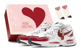 Nike Кроссовки Air Max Fusion Casual, женские, низкие, белые cj1671-100(team88-新年烟花s-box) | white red