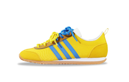 Adidas Кроссовки VS JOG 2.0 с противоскользящим покрытием, износостойкие, повседневные, унисекс, синие, желтые jp5760(team129-夏日海盐) | blue yellow
