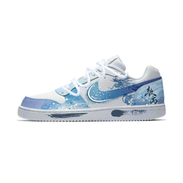 Nike Кроссовки для скейтбординга EBERNON Low Top, унисекс, светло-голубые aq1775-100(team323-敖丙） | light blue