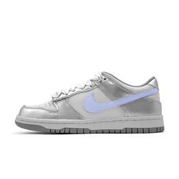 Nike Кроссовки для скейтбординга Dunk Silver Love Heart с противоскользящей амортизацией и износостойкостью, унисекс, серебристо-фиолетовые dd1391-103（team563银恋之心） | silver purple