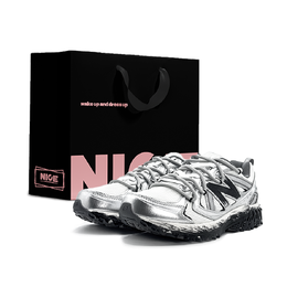 New Balance Низкие повседневные кроссовки NB 410 V5 Silver Core с противоскользящим покрытием, унисекс mt410km5（team1004-银核动力ld） | silver