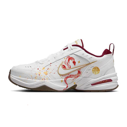 Nike Низкие кроссовки Air Monarch 4 с защитой от скольжения, износостойкие, массивные, унисекс, белые, красные ib4607-171(team181-鸿运蛇年) | white red