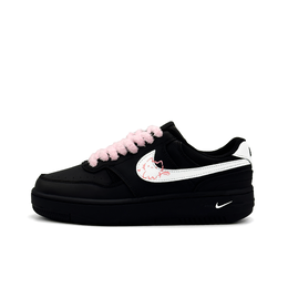 Nike Кроссовки для скейтбординга Gamma Force Sweet Dream Pink Cat Kitty с нескользящей подошвой, износостойкие, унисекс, черные, белые, розовые hq1674-001(team471-甜梦kitty) | black white pink