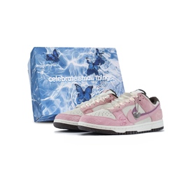 Nike Кроссовки для скейтбординга Dunk Low Top женские, белые, розовые hv1799-161(team188-爱情故事s-box) | white pink