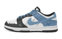 Nike Кроссовки для скейтбординга Dunk Anti Slip, износостойкие, унисекс, синие, черные dd1391-100（team773-蓝色无期） | blue black