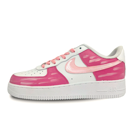 Nike Кроссовки Air Force 1 с противоскользящим износостойким низким верхом для скейтборда, унисекс, розовые cw2288-111(team516-草莓粉) | pink