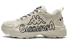 Kappa BARBAPAPA x износостойкие дышащие низкие повседневные кроссовки для бега по городу унисекс, цвет "сыр белый черный" k0fy5mc30p-0124 | cheese white/black
