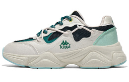Kappa Кроссовки Anti-Slip Wear-Resistant Low-Top Chunky Sneakers Unisex White Green k0ez5mc37-027 | classic white/mint green