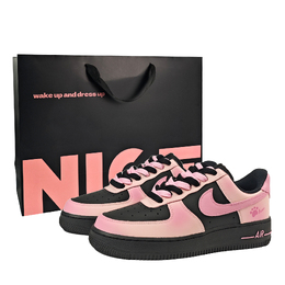 Nike Кроссовки для скейтбординга Air Force 1 с противоскользящим эффектом, женские, розовые dd8959-001（team781-粉雾小熊sbox) | pink
