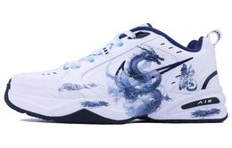 Nike Кроссовки Air Monarch 4 с противоскользящим и износостойким эффектом, увеличивающие рост, низкие, массивные, унисекс, белые, синие 415445-102（team168-雪龙） | white