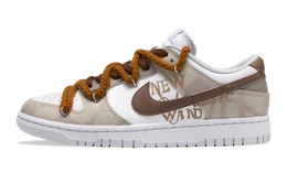 Nike Кроссовки для скейтбординга Dunk Earthy Breath с фотоэлектрическим питанием, износостойкие и нескользящие, унисекс, коричневые, белые hf0730-160(team422-大地之息) | brown white