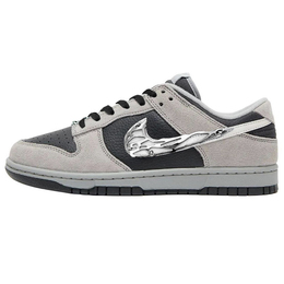Nike Кроссовки для скейтбординга Dunk с низким верхом, износостойкие, унисекс, серо-черные hv2532-001(team562-液态迷宫) | gray black