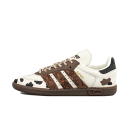 Adidas Низкие противоскользящие износостойкие кроссовки для скейтбординга SAMBA OG RISK Hazelnut Cow, бежевые, черные, бежевые if1811(team27-女款榛果奶牛) | beige black beige