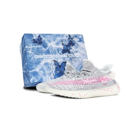 Низкие повседневные кроссовки Yeezy Boost 350 V2, серые, унисекс Adidas, Gray ef2905-2023(team188-情人节-荆棘之心s) | gray
