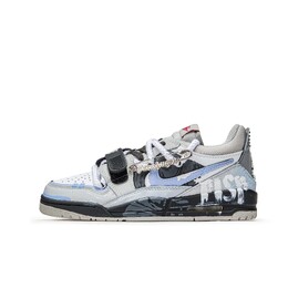 Jordan Баскетбольные кроссовки Legacy 312 Vintage, женские, низкие, синие/белые cd9054-101(teamm-未来视野) | blue white