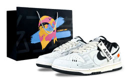 Nike Кроссовки для скейтбординга Dunk Anti Slip, износостойкие, унисекс, черно-белые hv1800-101(team257-街头艺术b-box) | black white