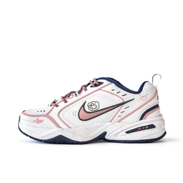 Nike Низкие кроссовки Air Monarch 4 с защитой от скольжения, износостойкие, унисекс, белые, розовые 415445-102(team676-柠亦) | white