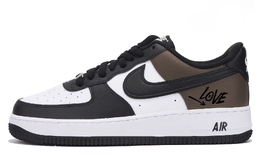 Nike Кроссовки Air Force 1 с защитой от скольжения, низкие, для скейтбординга, унисекс, черно-коричневые dv0788-001(team-59男女同款黑棕四) | black brown
