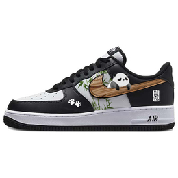 Nike Кроссовки Air Force 1 с низким верхом, противоскользящие и износостойкие, унисекс, черно-белые dv0788-001(team56-趴趴熊猫1) | black white